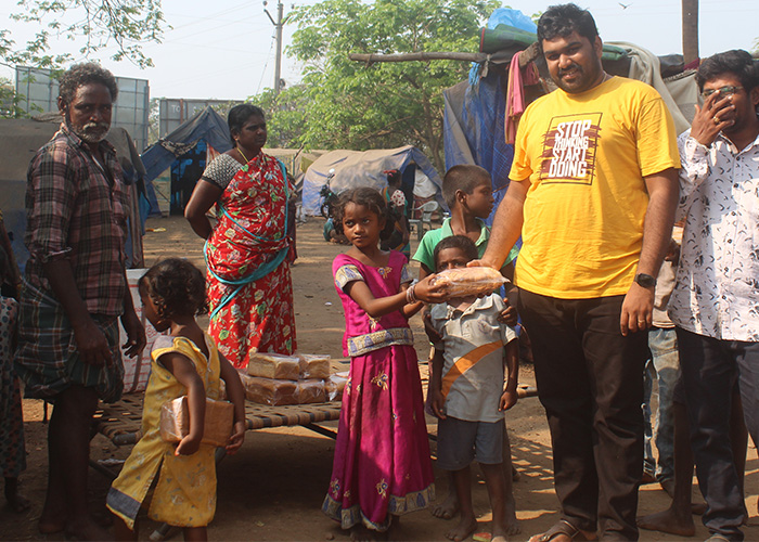 bread distribution by smiley children society